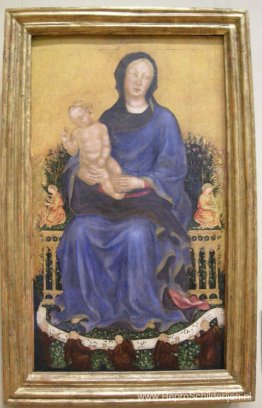 Gekroonde Madonna met engelen