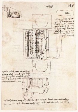 Manuscriptpagina over het Sforza-monument