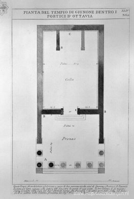 De Romeinse oudheden, t. 4, Plaat XLIV. Plattegrond van de tempe