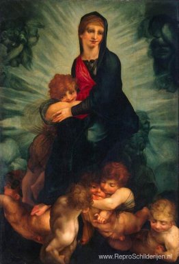 Madonna en Kind met Putti