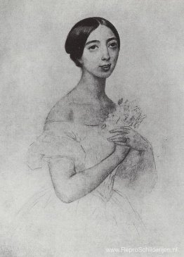 Portret van zangeres Pauline Viardot Garcia