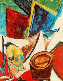 Compositie met schedel (studie)