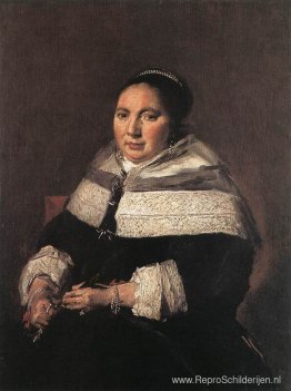 Portret van een zittende vrouw