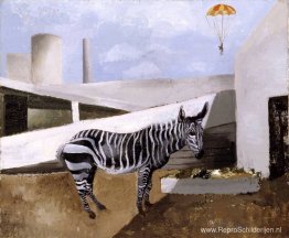 Zebra en parachute