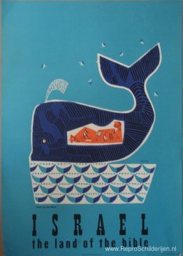 Jonah en de walvis (reisposter van Israël)