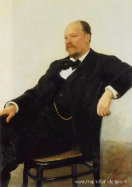 Portret van de componist Anatoly Konstantinovich Lyadov