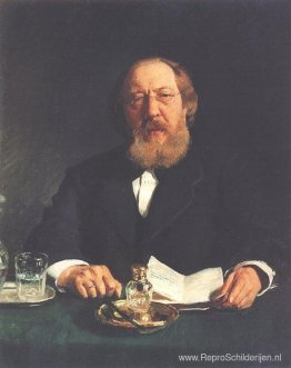 Portret van dichter en slavofiel Ivan Sergejevitsj Aksakov