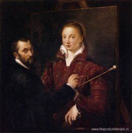 Bernardino Campi Schilderij Sofonisba Anguissola