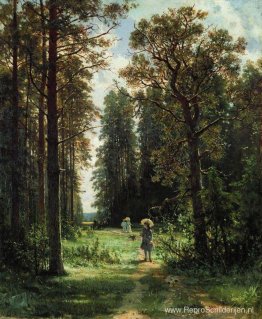 Het pad door het bos, 1880 (olieverf op doek)