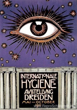 Affiche voor de Internationale Hygiënetentoonstelling 1911 in Dr