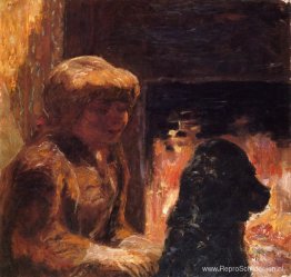 Vrouw met hond (ook bekend als Marthe Bonnard en haar hond)