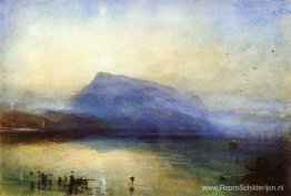 Het Blauwe Rigi-meer van Luzern Sunrise