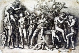 Bacchanalia met een wijn