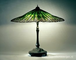 Bibliotheeklamp. Lotus, Pagode-ontwerp