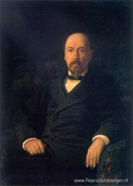 Portret van de dichter Nikolaj Nekrasov