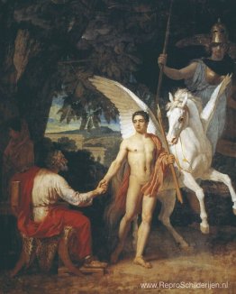 Bellerophon wordt naar de campagne tegen de Chimera gestuurd