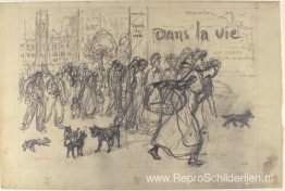 Dans La Vie - tekening van de boekomslag