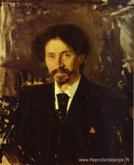 Portret van de kunstenaar Ilya Repin