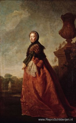 Portret van Augusta van Saksen Gotha, prinses van Wales