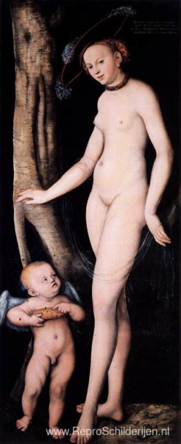 Venus en Cupido met een honingraat