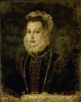 Portret van koningin Elisabeth van Spanje