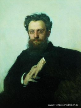 Portret van Adrian Viktorovich Prahova, kunsthistoricus en kunst