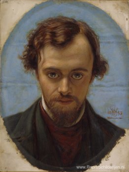 Portret van Dante Gabriël Rossetti