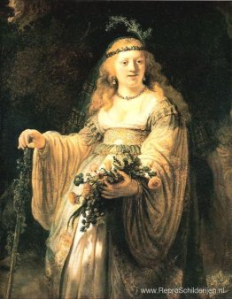 Saskia van Uylenburgh in Arcadisch kostuum