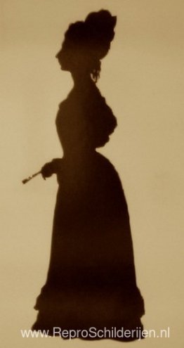 Silhouet van Fanny Brawne