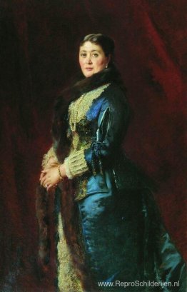 Portret van prinses M.Orlova-Davydova