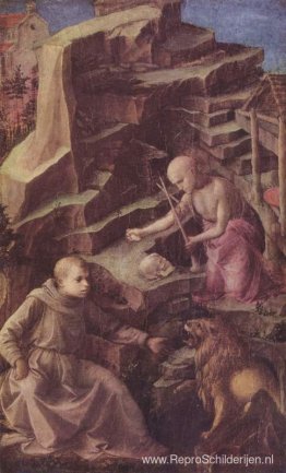 St. Jerome in de woestijn