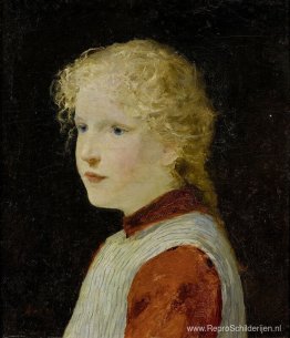 Portret van een blond meisje