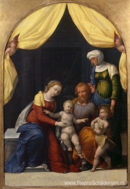 Heilige Familie met het Kind Sint-Jan en Sint-Elisabeth