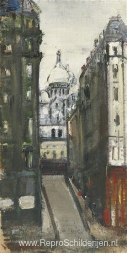 Uitzicht op de Sacré-Coeur, Montmartre