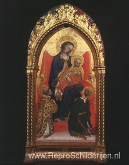 Gentile da Fabriano Madonna en Kind, met Sts. Laurens