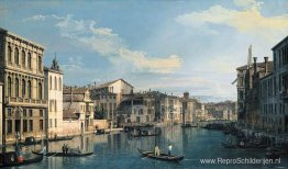 Venetië: Het Canal Grande van Palazzo Flangini tot de kerk van S