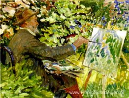 Kunstenaar aan de schildersezel (Portret van Konstantin Korovin)