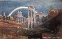 Rome, het forum met een regenboog