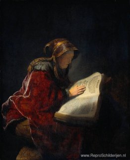 De profetes Anna (Rembrandts moeder)