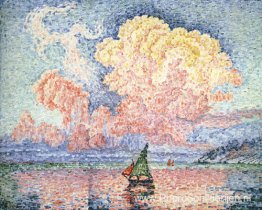 Antibes, de roze wolk