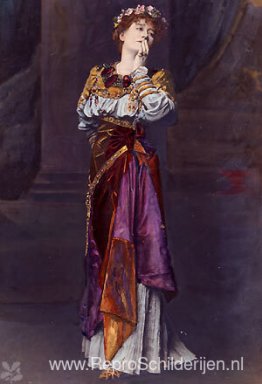 Dame Ellen Terry als heldin van Imogen Shakespeare in Cymbeline