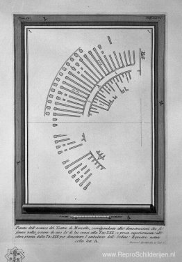 De Romeinse oudheden, t. 4, Plaat XXV. Plan van het Theater van