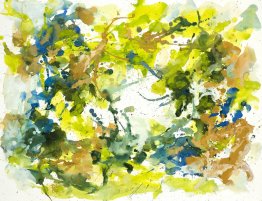 Vista'-nr. G 639 - abstracte kleuren, aquarelkunst, druppelschil