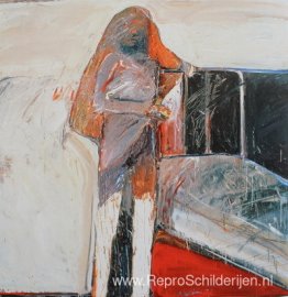 Adolescent bij het bed