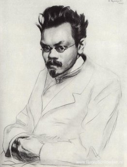 Portret van de schrijver A.M. Remizov