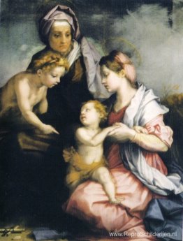 Madonna en Kind met St. Elizabeth en St. Johannes de Doper