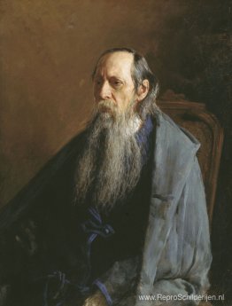 Portret van Michail Jevgrafovitsj Saltykov-Sjtsjedrin