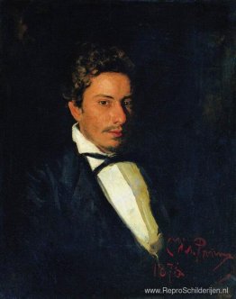 Portret van V. Repin, muzikant, broer van de kunstenaar