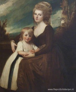 Frances Bankes (1756-1847), Lady Brownlow, met haar zoon, het ge