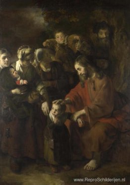 Christus zegent de kinderen